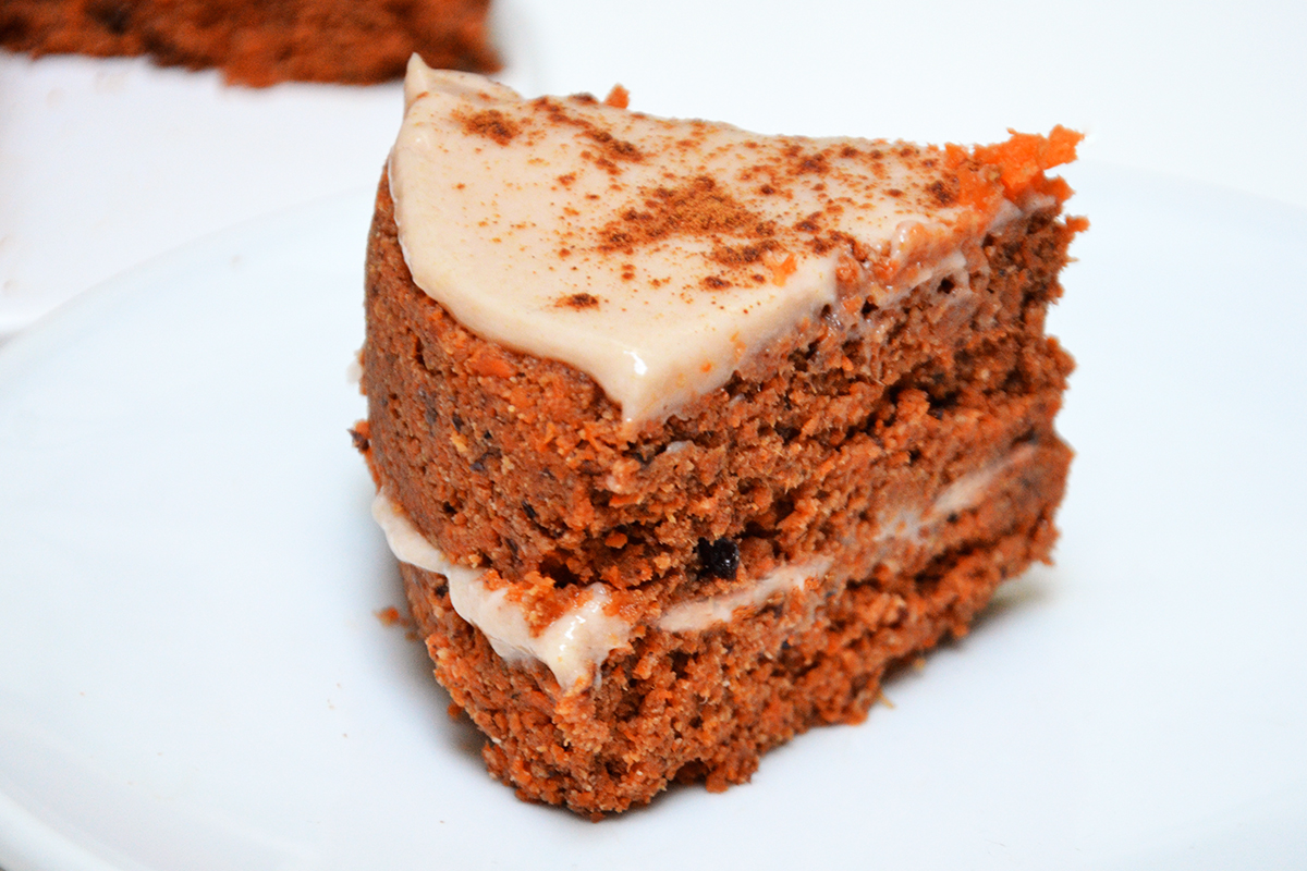 Carrot cake slice