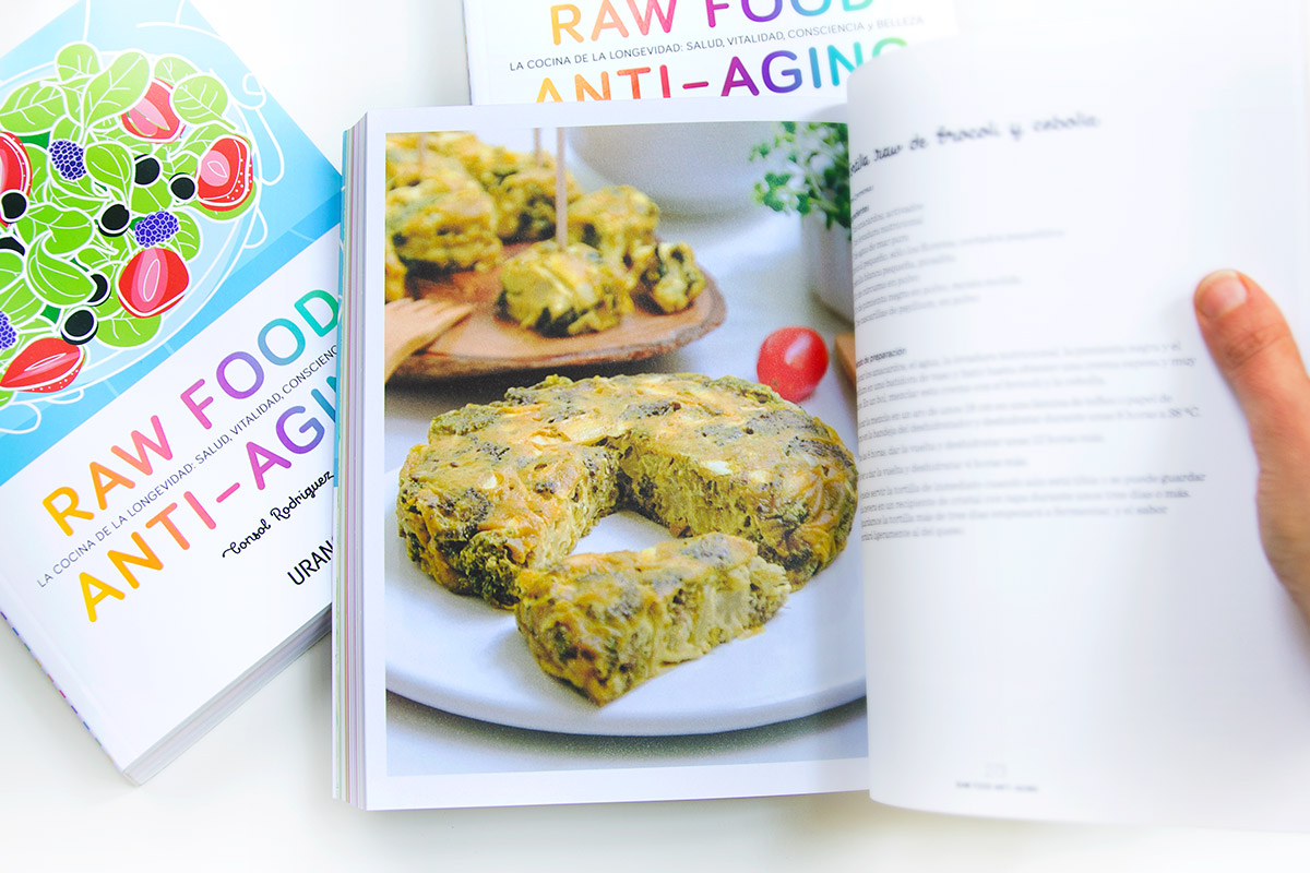 Mi libro, Raw Food Anti-aging. Tortilla