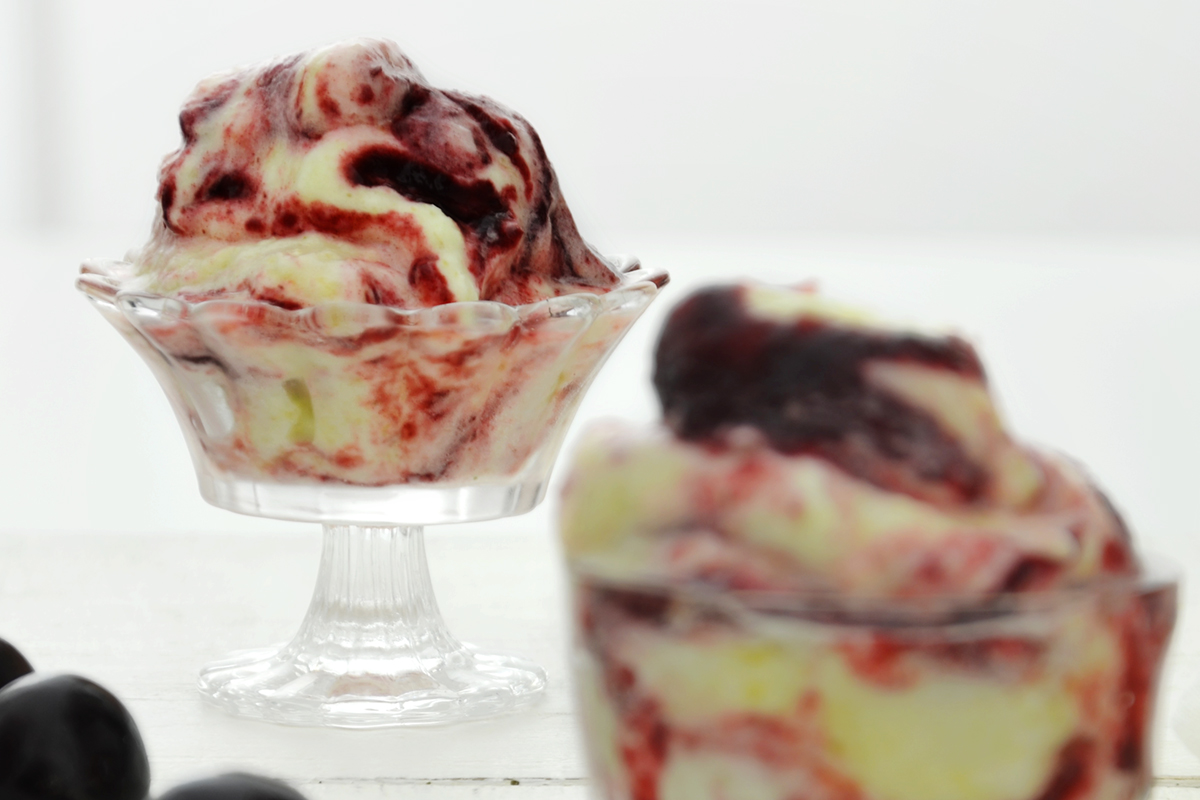 Pineapple cherries icecream