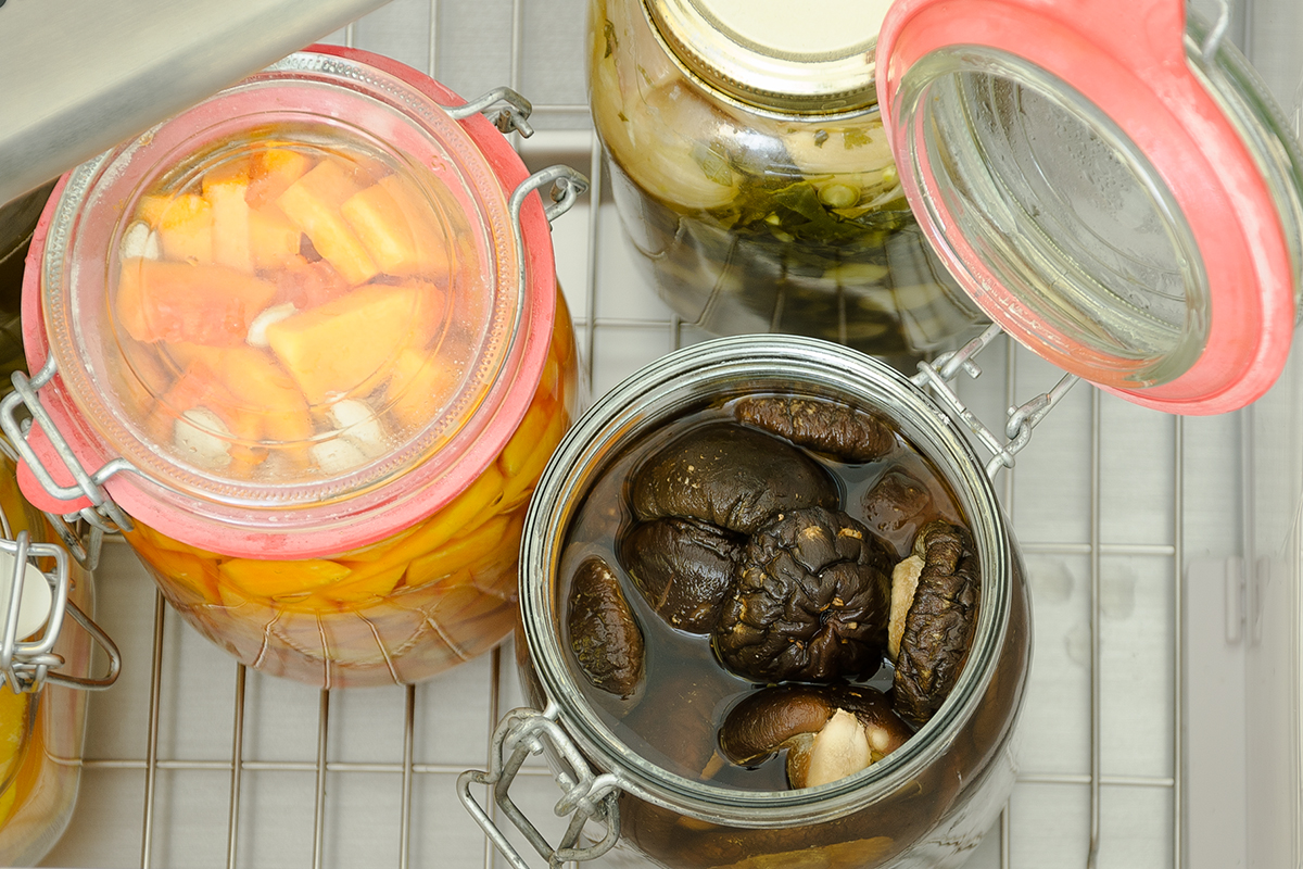 Fermentados de calabaza y shiitake